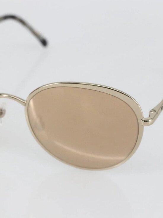 CHANEL Sunglasses metal Gold CC Auth SW1983V